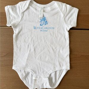 White Ritz-Carlton Baby Onesie